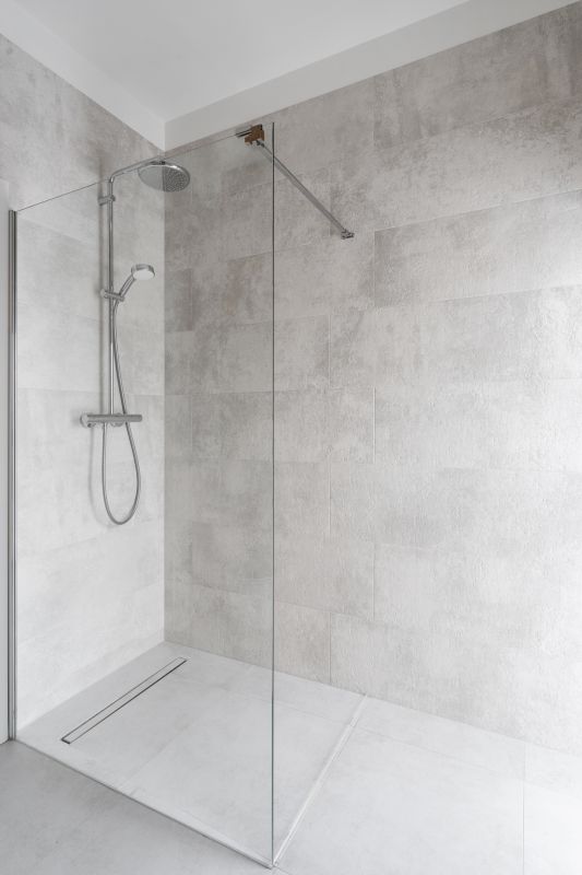 Modern Walk-in Shower with Rainfall Head